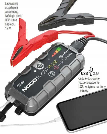 NOCO Boost Plus GB40 ličio akumuliatoriaus paleidiklis 12V 1000A