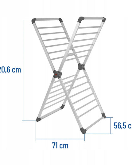N'oveen elektrinė drabužių džiovyklė, vertikali laisvai pastatoma 120 cm