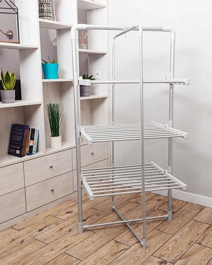 N'OVEEN elektrinė laisvai statoma vertikali drabužių džiovyklė 143-143,5 cm x 15-73 cm