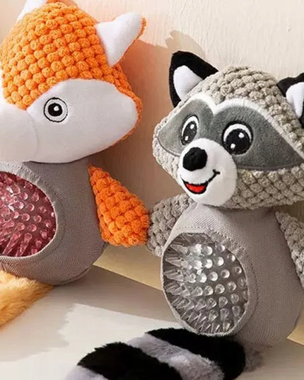 Nunbell pliušinis žaislas šunims meškėnas su garsu