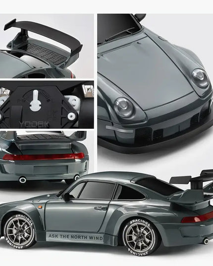 Nuotolinio Valdymo Drift Automobilis 1:24, 2.4Ghz 4WD, Su Šviesomis ir Kliūtimis