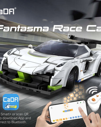 Nuotoliniu būdu valdomas lenktyninis automobilis „Fantasma“ (CaDA, 322 elementai)