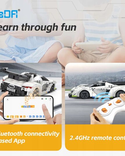 Nuotoliniu būdu valdomas lenktyninis automobilis „Fantasma“ (CaDA, 322 elementai)