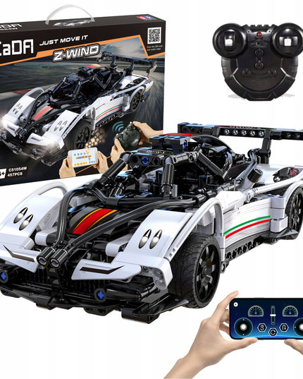 Nuotoliniu būdu valdomas lenktyninis automobilis Z-Wind (CaDA, 457 elementai)