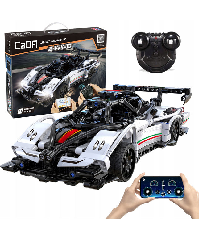 Nuotoliniu būdu valdomas lenktyninis automobilis Z-Wind (CaDA, 457 elementai)