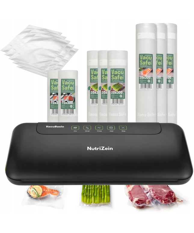 NutriZein vakuuminis maisto pakuotojas su plėvele