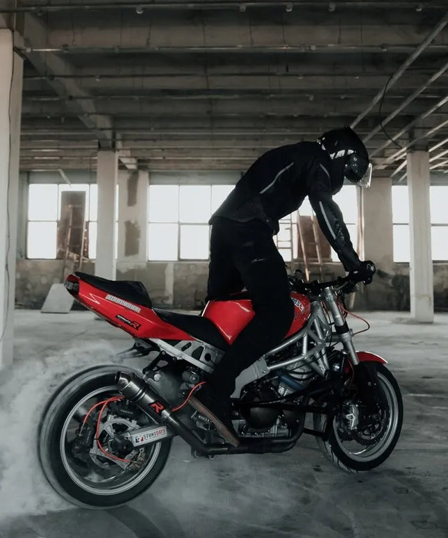 Odinė motociklininko striukė Rebelhorn Vandal Air Black