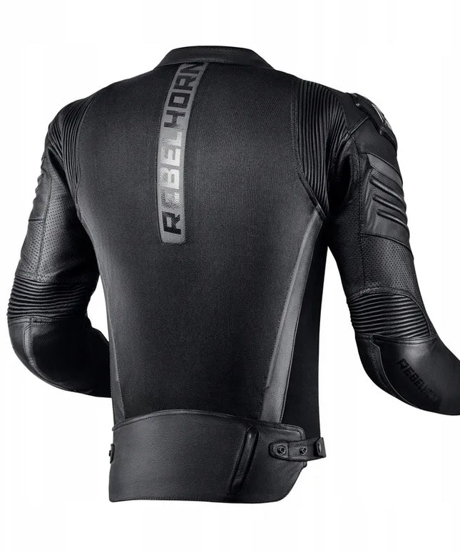Odinė motociklininko striukė Rebelhorn Vandal Air Black