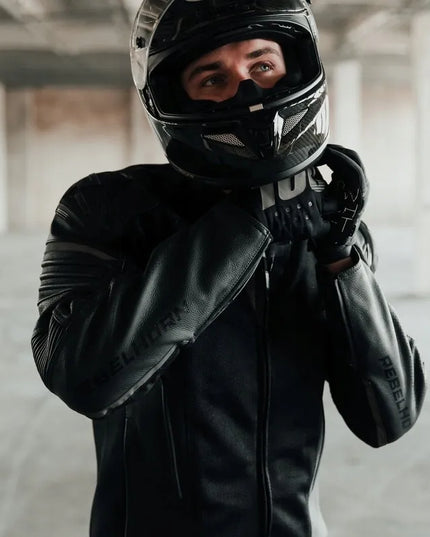 Odinė motociklininko striukė Rebelhorn Vandal Air Black