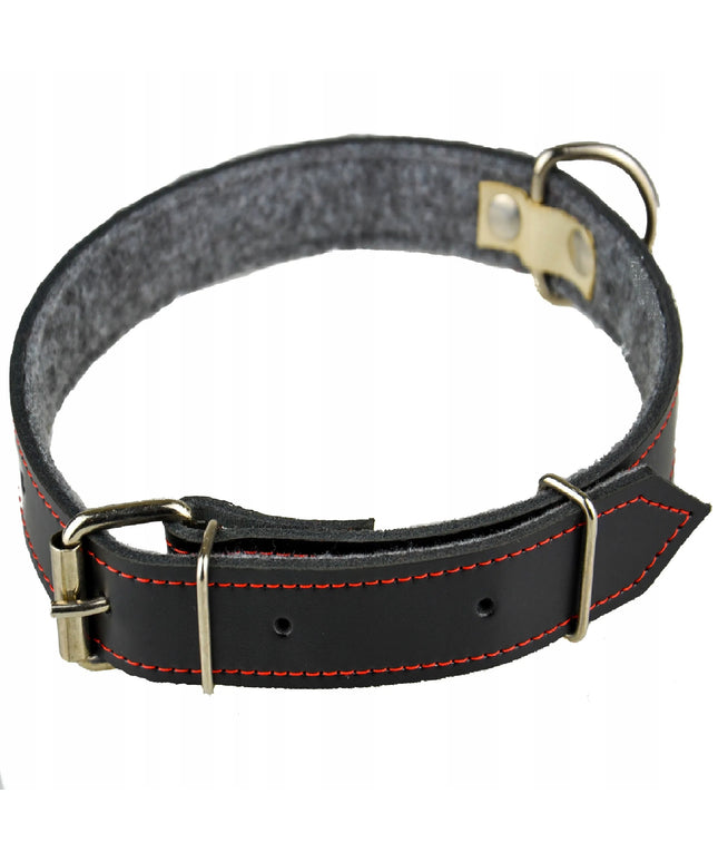 Odinė šuns antkaklis, didelis, reguliuojamas, 40-60 cm, 70