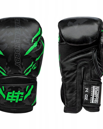 Odinės bokso pirštinės EXTREME HOBBY BLACK PANTHER 12 OZ vyriškos