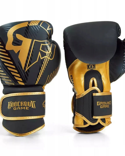 Odinės bokso pirštinės Ground Game Bling Boxing - 14 oz