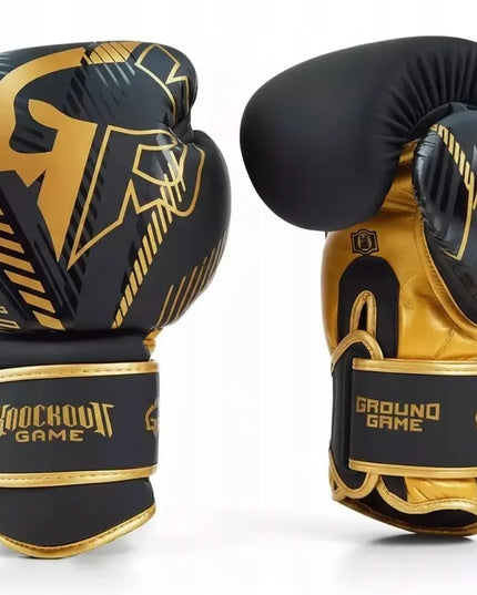 Odinės bokso pirštinės Ground Game Bling Boxing - 14 oz