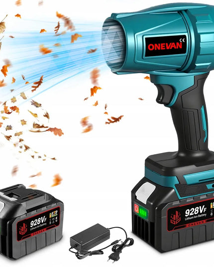 ONEVAN belaidis elektrinis lapų pūstuvas su turbina 1000W
