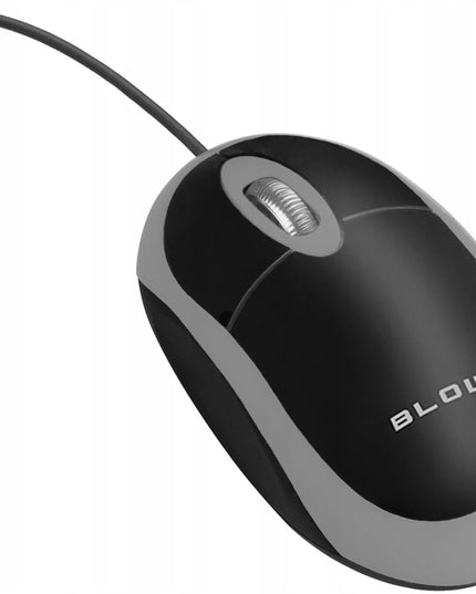 Optinė laidinė USB kompiuterio pelė 1000 DPI, tyli, pilka