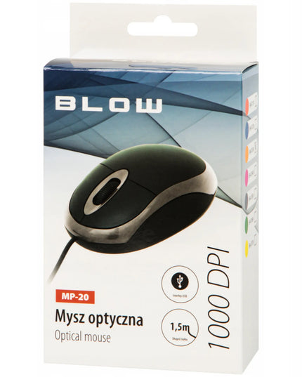 Optinė laidinė USB pelė 1000 DPI kompiuteriui ir nešiojamam kompiuteriui