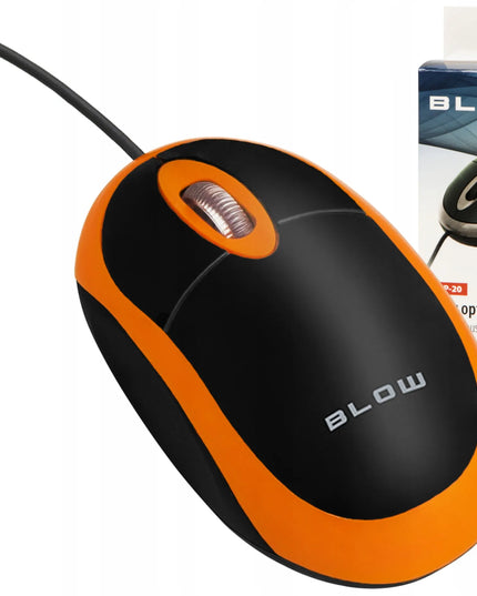 Optinė pelė Blow MP-20 laidinė USB 1000 DPI tyli, skirta kompiuteriui
