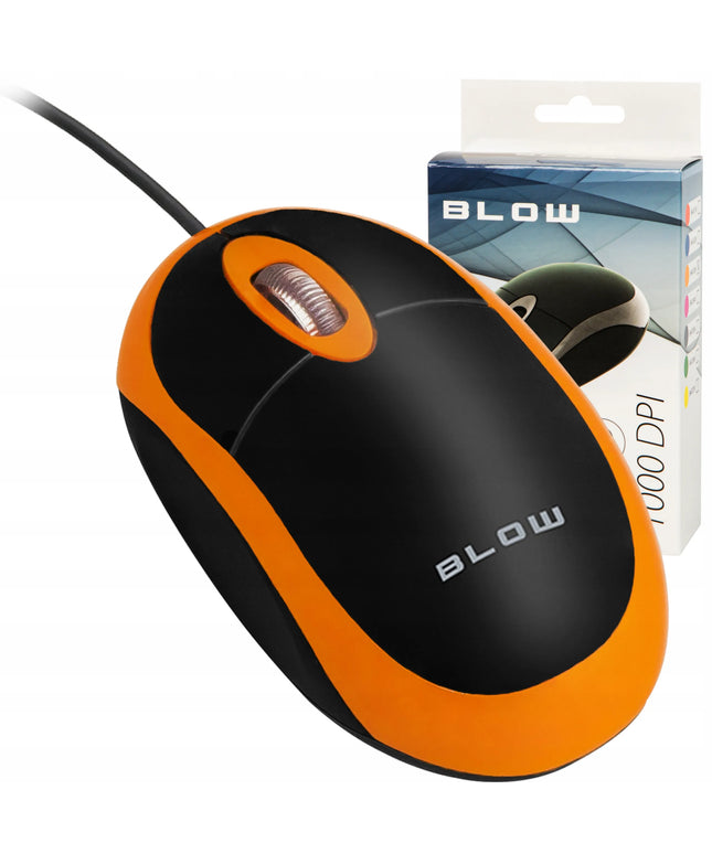 Optinė pelė Blow MP-20 laidinė USB 1000 DPI tyli, skirta kompiuteriui