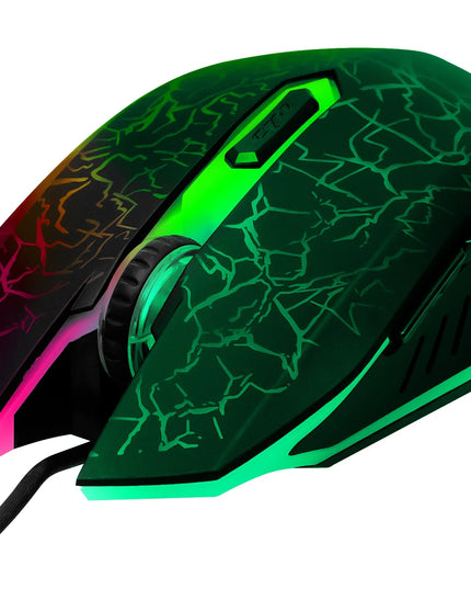 Optinė žaidimų pelė BLOW Adrenaline HURRICANE, USB, RGB, 2400 DPI, juoda