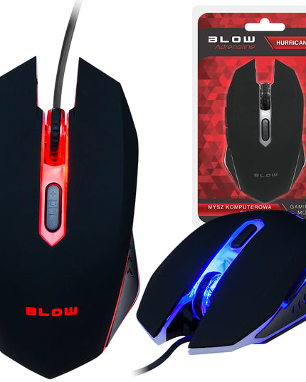 Optinė žaidimų pelė kompiuteriui ir nešiojamam kompiuteriui su LED apšvietimu USB