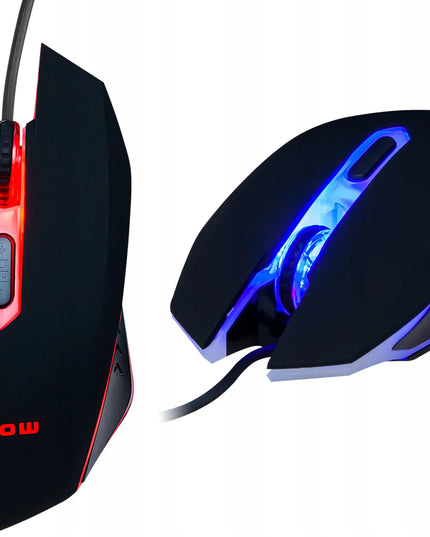 Optinė žaidimų pelė kompiuteriui ir nešiojamam kompiuteriui su LED apšvietimu USB