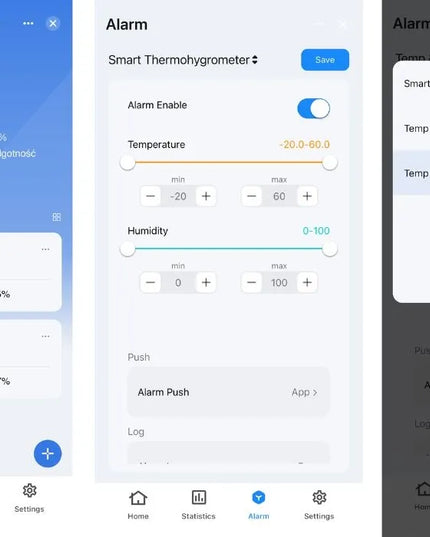 Orai stotelė su 2 išoriniais temperatūros ir drėgmės jutikliais WiFi TUYA