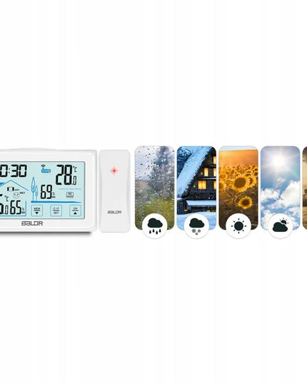 Orai stotelė su ekranu Baldr BD-910, balta
