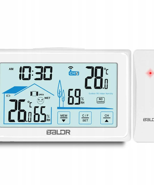 Orai stotelė su ekranu Baldr BD-910, balta