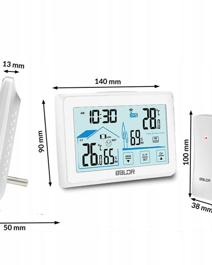 Orai stotelė su ekranu Baldr BD-910, balta