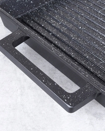 ORION Grande granitinė grilio plokštė – didelė keptuvė mėsai, žuviai ir daržovėms