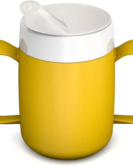 Ornamin gertuvė su snapeliu ir rankenomis senjorams, 140 ml, geltona