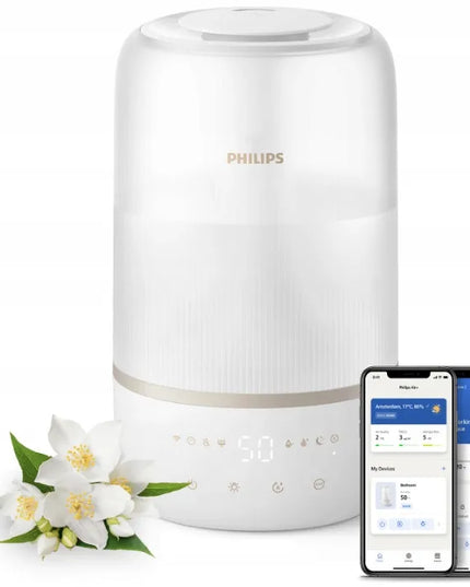 Oro drėkintuvas Philips HU1510/04 3L 275ml/h laikmatis 34dB 2 režimai baltas