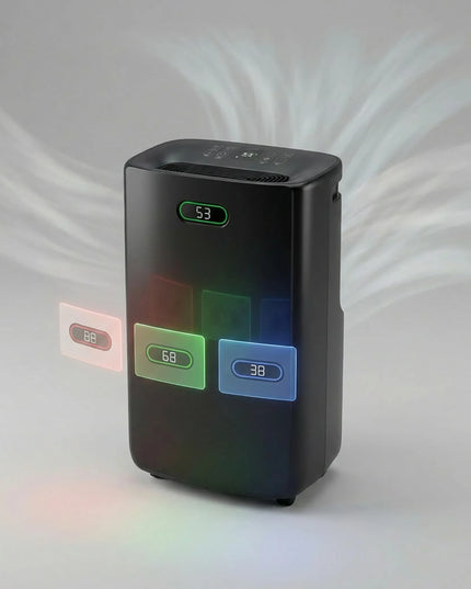 Oro sausintuvas BOSTE drėgmės surinkėjas 20L 6,5L higrostatas LED HEPA 13