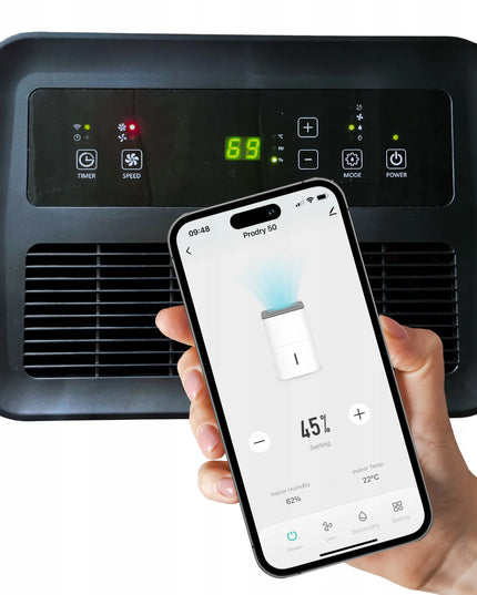 Oro sausintuvas buitinis drėgmės surinkėjas Mission Air PRO 50L/24h WiFi