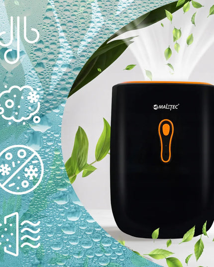 Oro sausintuvas Maltec DH-800, drėgmės sugėriklis, tylus ir efektyvus, 0,8 l, juodas