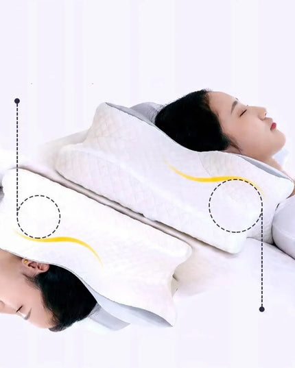 Ortopedinė pagalvė iš „Memory Foam“ putų – skirta nugaros skausmo malšinimui ir knarkimo mažinimui