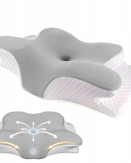 Ortopedinė pagalvė iš „Memory Foam“ putų – skirta nugaros skausmo malšinimui ir knarkimo mažinimui