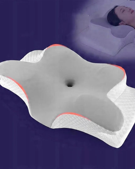 Ortopedinė pagalvė iš „Memory Foam“ putų – skirta nugaros skausmo malšinimui ir knarkimo mažinimui