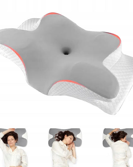 Ortopedinė pagalvė iš „Memory Foam“ putų – skirta nugaros skausmo malšinimui ir knarkimo mažinimui