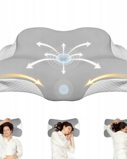 Ortopedinė pagalvė iš „Memory Foam“ putų – skirta nugaros skausmo malšinimui ir knarkimo mažinimui