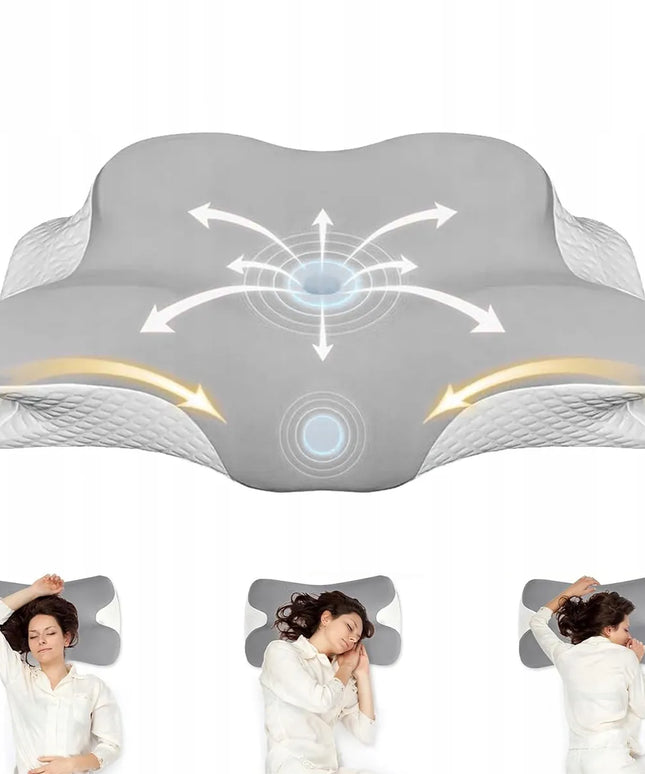 Ortopedinė pagalvė iš „Memory Foam“ putų – skirta nugaros skausmo malšinimui ir knarkimo mažinimui