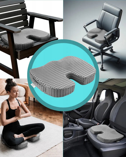 Ortopedinė sėdimoji juosmens pagalvėlė automobiliui, kėdei, foteliui