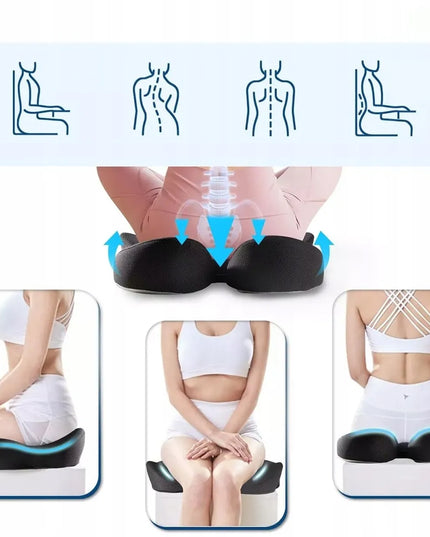 Ortopedinė sėdynės pagalvė, ergonomiška su atminties putomis