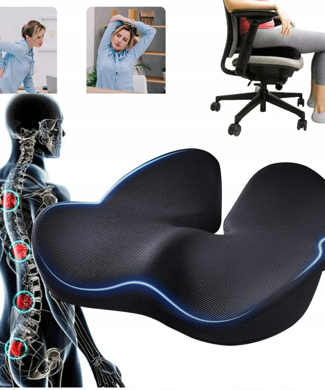 Ortopedinė sėdynės pagalvė, ergonomiška su atminties putomis