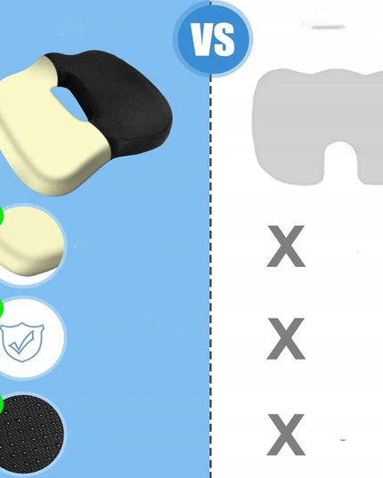 Ortopedinė sėdynės pagalvė su anga, atminties putų sėdimoji pagalvėlė