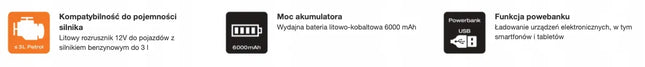 OSRAM BATTERYstart 200 12V 6000mAh automobilinis paleidiklis