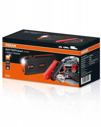Osram Jump Starter BATTERYstart 400 12V 16800mAh nešiojamas užvediklis