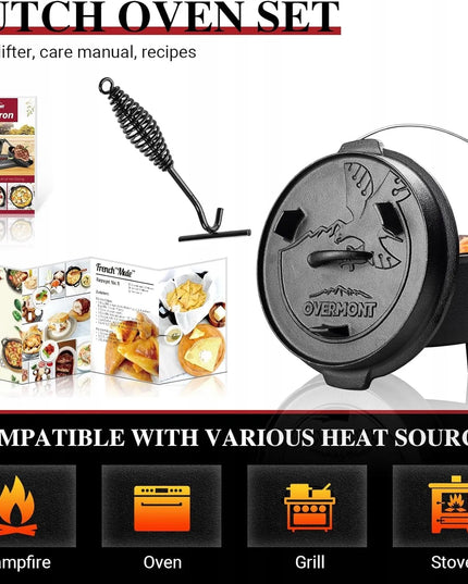 Overmont ketaus puodas Dutch Oven 6,3 l