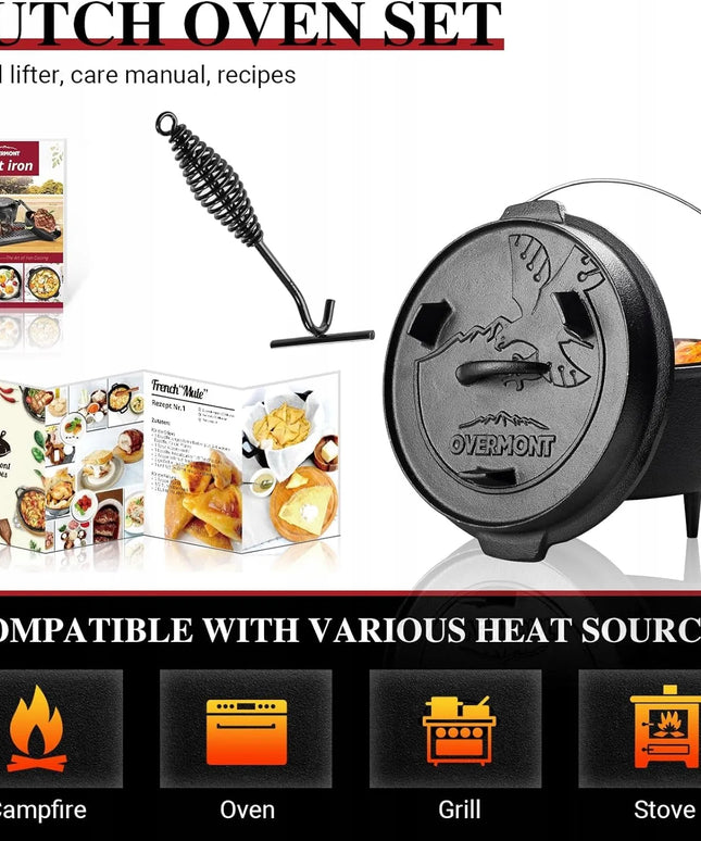 Overmont ketaus puodas Dutch Oven 6,3 l