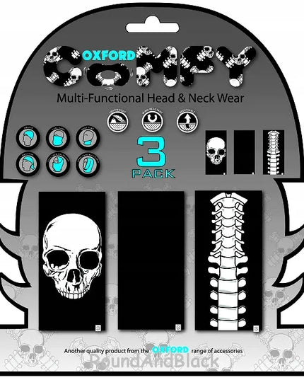 OXFORD vėjui atspari kaklo mova COMFY SKELETON, 3 vnt.